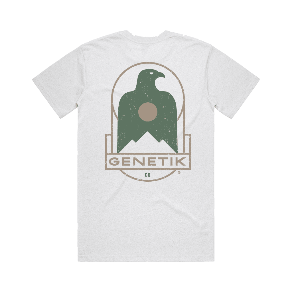 T-Shirt Genetik Eagle - Heather White - Genetik Sport