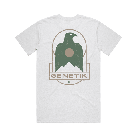 T-Shirt Genetik Eagle - Heather White - Genetik Sport