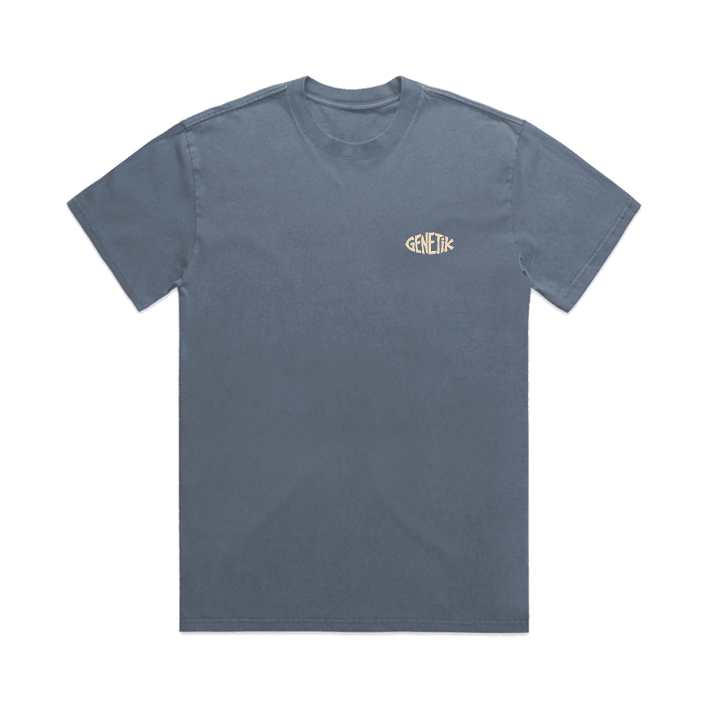 T-Shirt Genetik Surfing Berms - Faded Blue - Genetik Sport