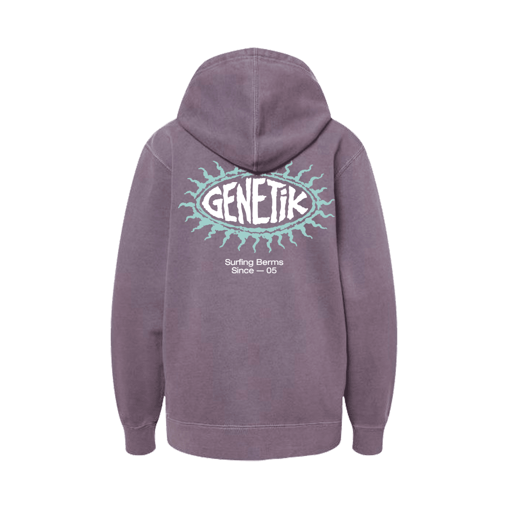 Youth Hoodie Genetik Surfing Berms - Faded Purple - Genetik Sport
