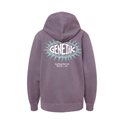 Youth Hoodie Genetik Surfing Berms - Faded Purple - Genetik Sport