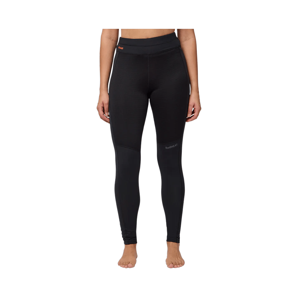Baselayer Kombi Womens Redheat Pro Grid Long Bottom - Black - Genetik Sport