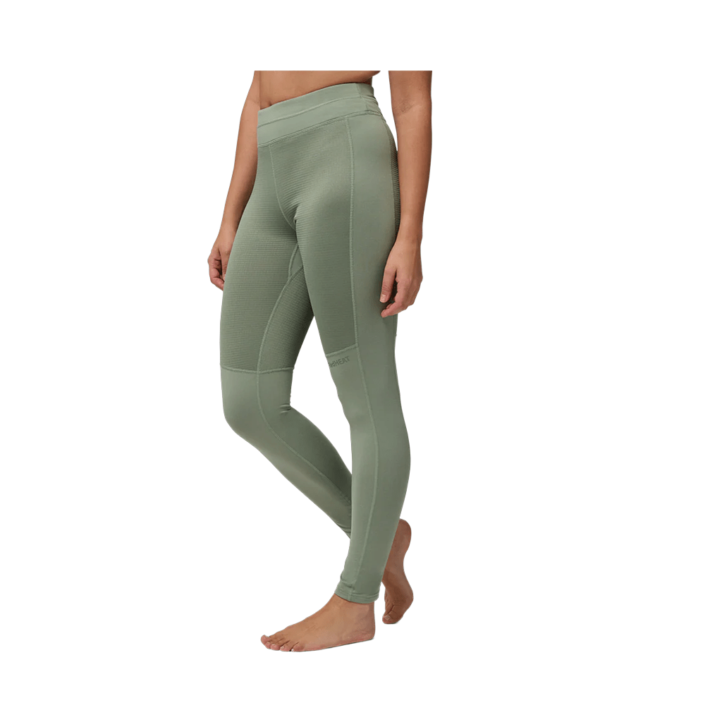 Baselayer Kombi Womens Redheat Pro Grid Long Bottom - Moss - Genetik Sport