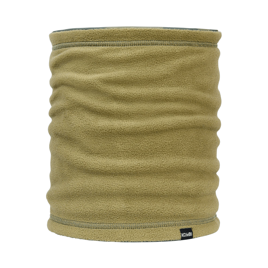 Neckwarmer Reversible Kombi Cozy Fleece - Light Khaki - Genetik Sport