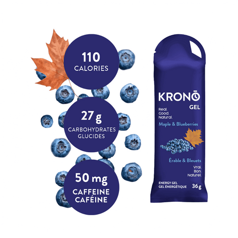 Energy Gels KRONO Maple Blueberry Caffeine 36g - Genetik Sport