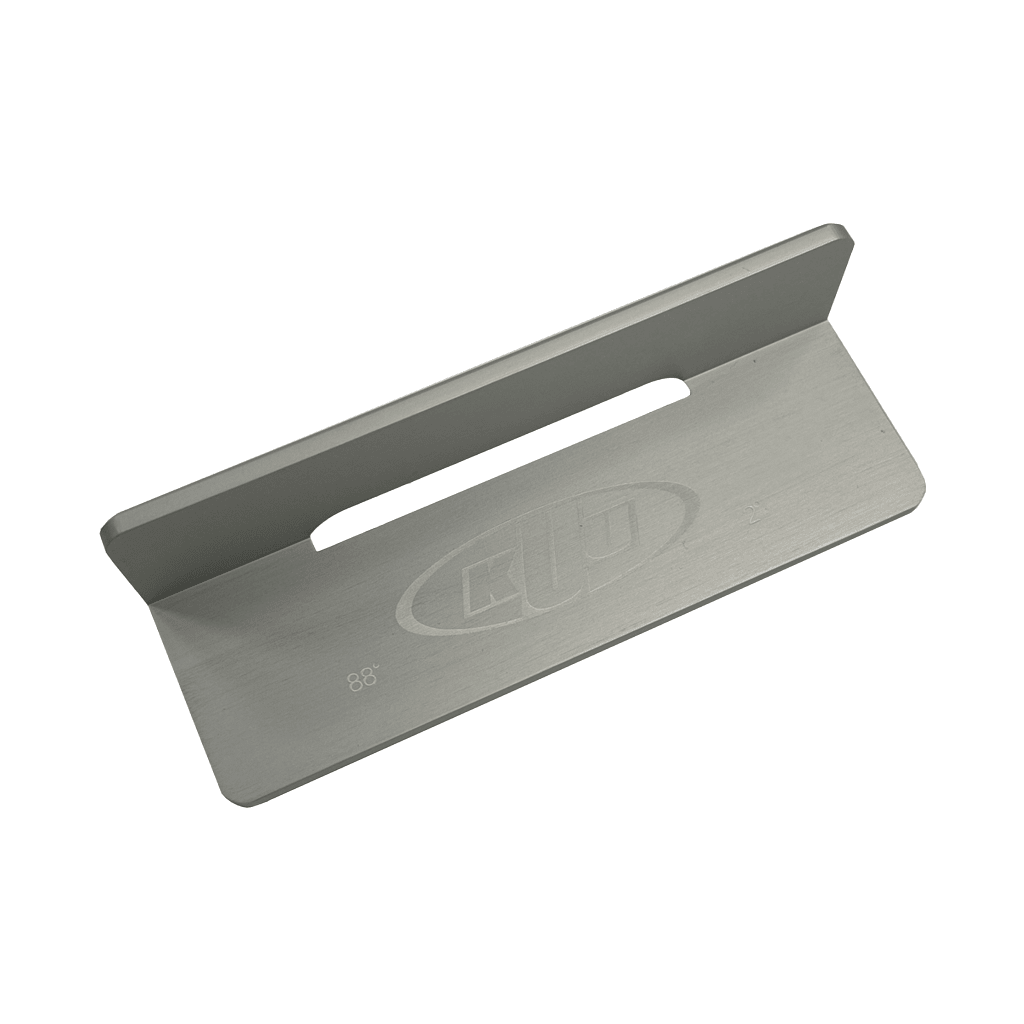 Bevel Guide Kuu 88° Stainless Steel Plate W/ Clamp - Genetik Sport