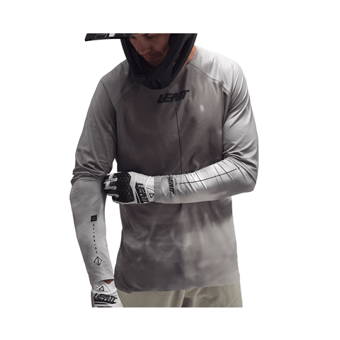Jersey Leatt Mens MTB Gravity 5.0 LS - Granite/Gray - Genetik Sport