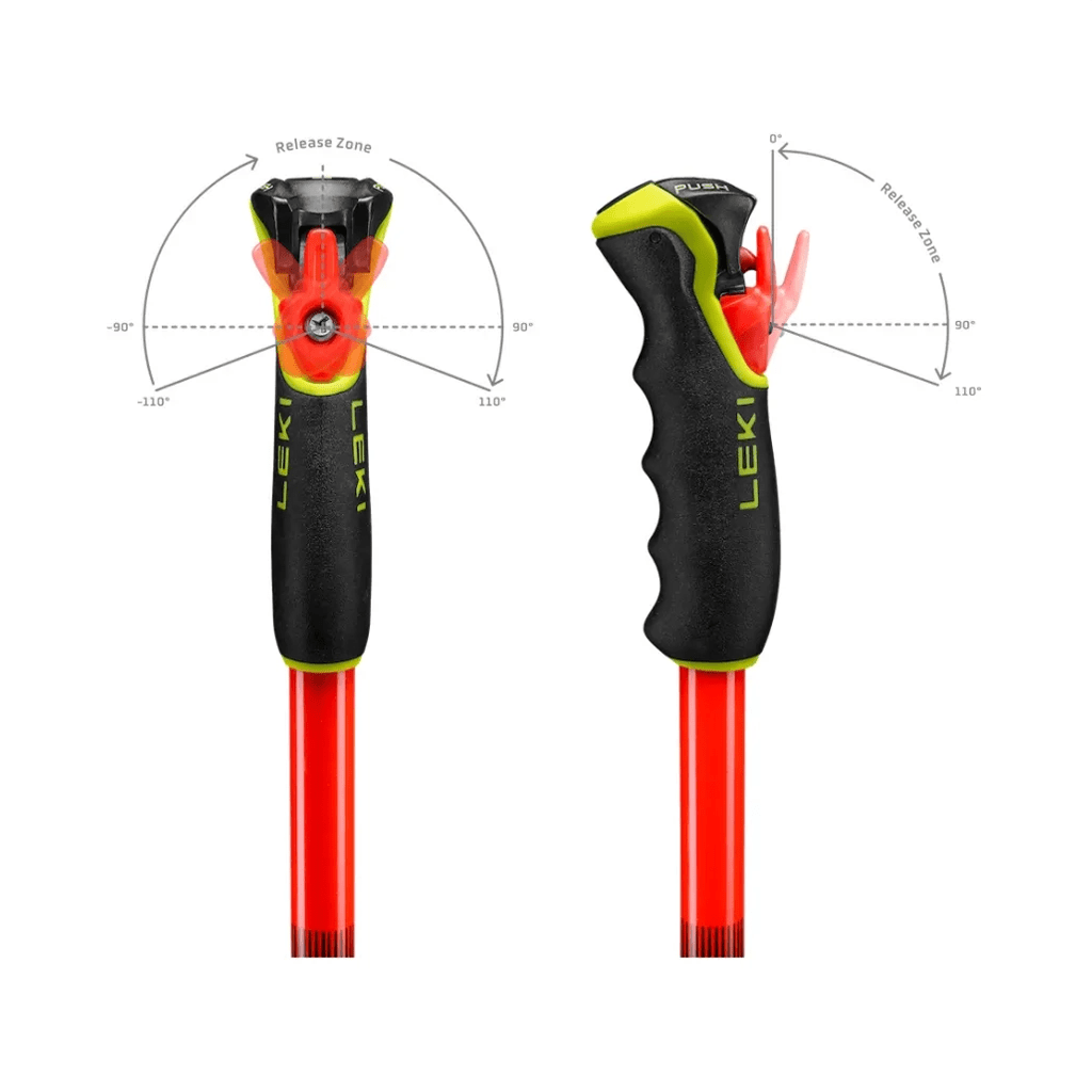 Ski Poles Leki WCR Pro GS TR - Bright Red/Violet - Genetik Sport