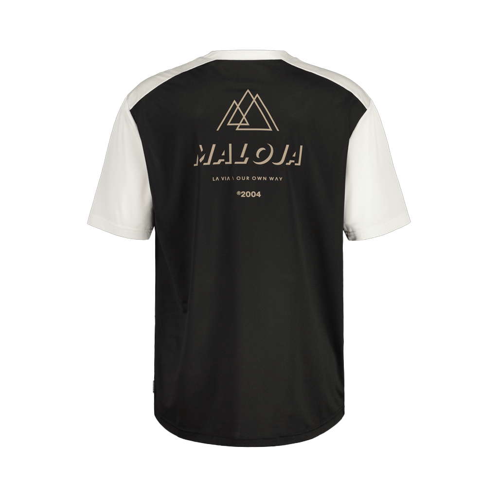 Jersey Maloja Mens HagenbachM SS - Deep Black Multi - Genetik Sport