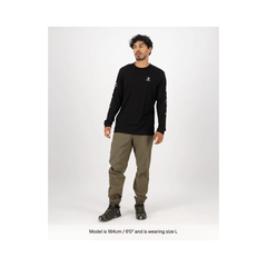 Jersey Mons Royale Mens Icon Merino Classic LS MR Rad - Black - Genetik Sport