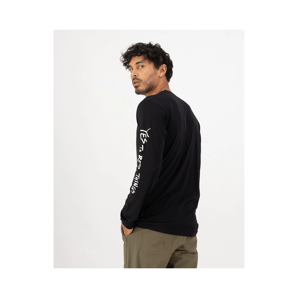Jersey Mons Royale Mens Icon Merino Classic LS MR Rad - Black - Genetik Sport