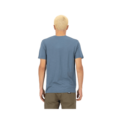 Jersey Mons Royale Mens Icon Merino Classic SS Brand Lock Up - Goblin Blue - Genetik Sport