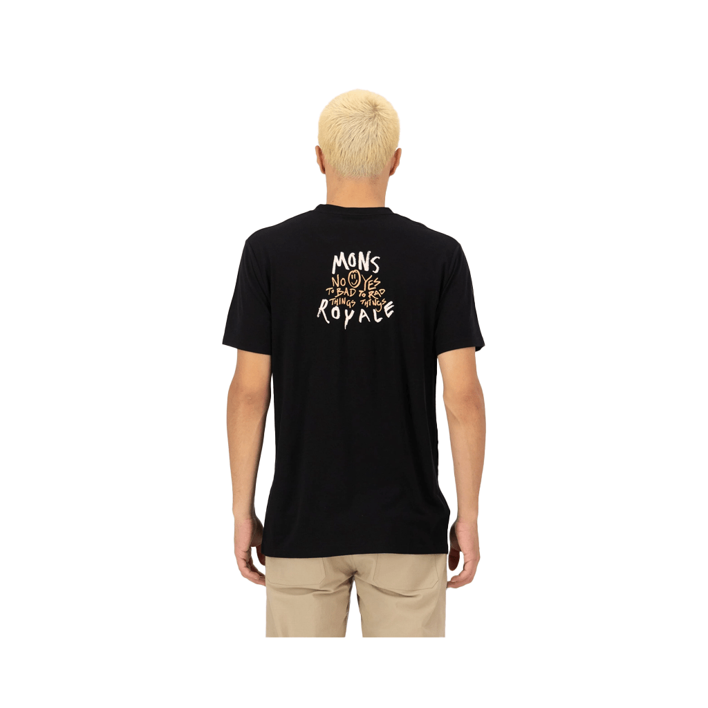 Jersey Mons Royale Mens Icon Merino Classic SS Rad Things - Black - Genetik Sport