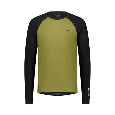 Jersey Mons Royale Mens Tarn Bike Wind Lock Up LS - Fern/Black - Genetik Sport