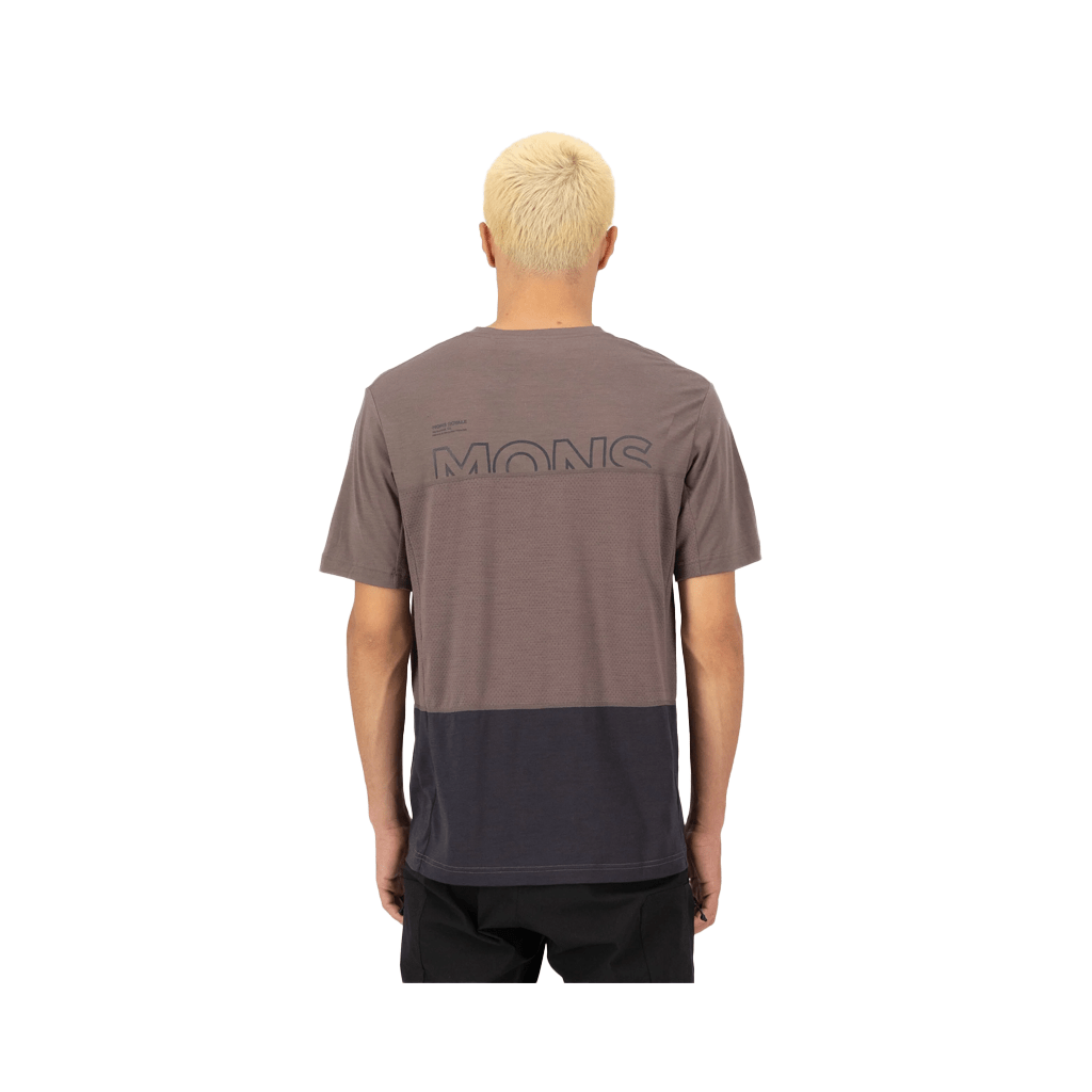 Jersey Mons Royale Mens Tarn Merino SS - Iron 9 - Genetik Sport