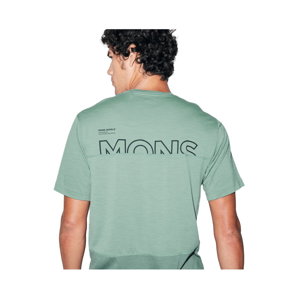 Jersey Mons Royale Mens Tarn Merino SS - Thyme / Cypress - Genetik Sport