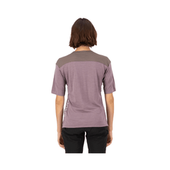 Jersey Mons Royale Womens Diversion Merino SS ALU - Mauve/Iron - Genetik Sport