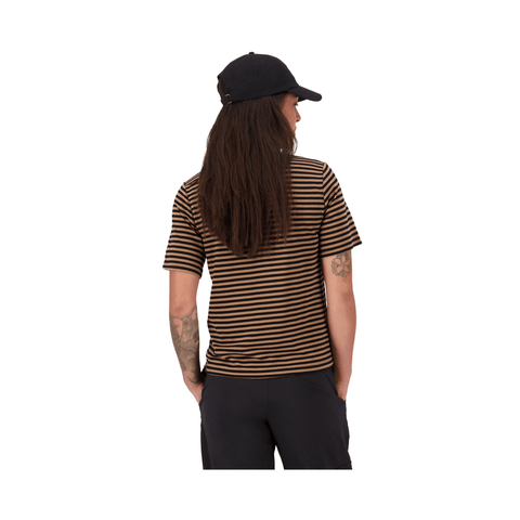 Jersey Mons Royale Womens Icon Merino SS - Mr Stripe Toffee - Genetik Sport