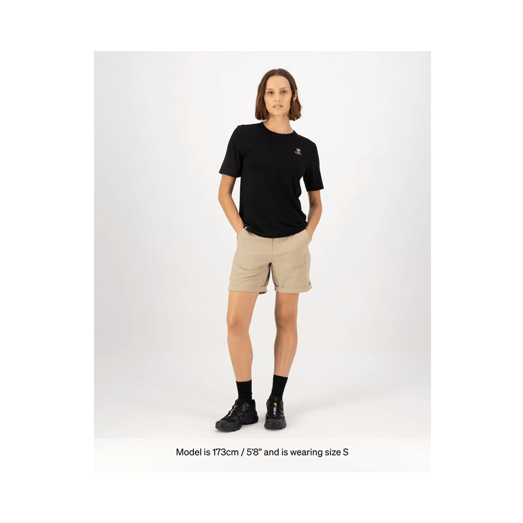 Jersey Mons Royale Womens Icon Merino SS Rad Things - Black - Genetik Sport