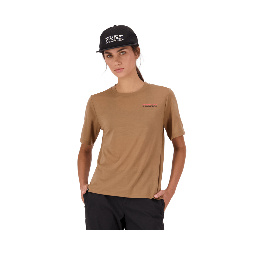 Jersey Mons Royale Womens Icon Merino SS - Toffee - Genetik Sport