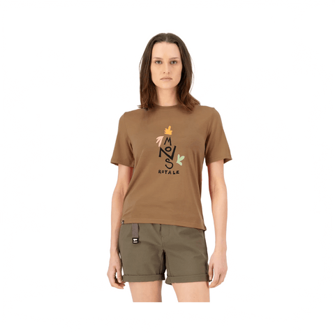 Jersey Mons Royale Womens Relaxed Tee Petal SS - Toffee - Genetik Sport