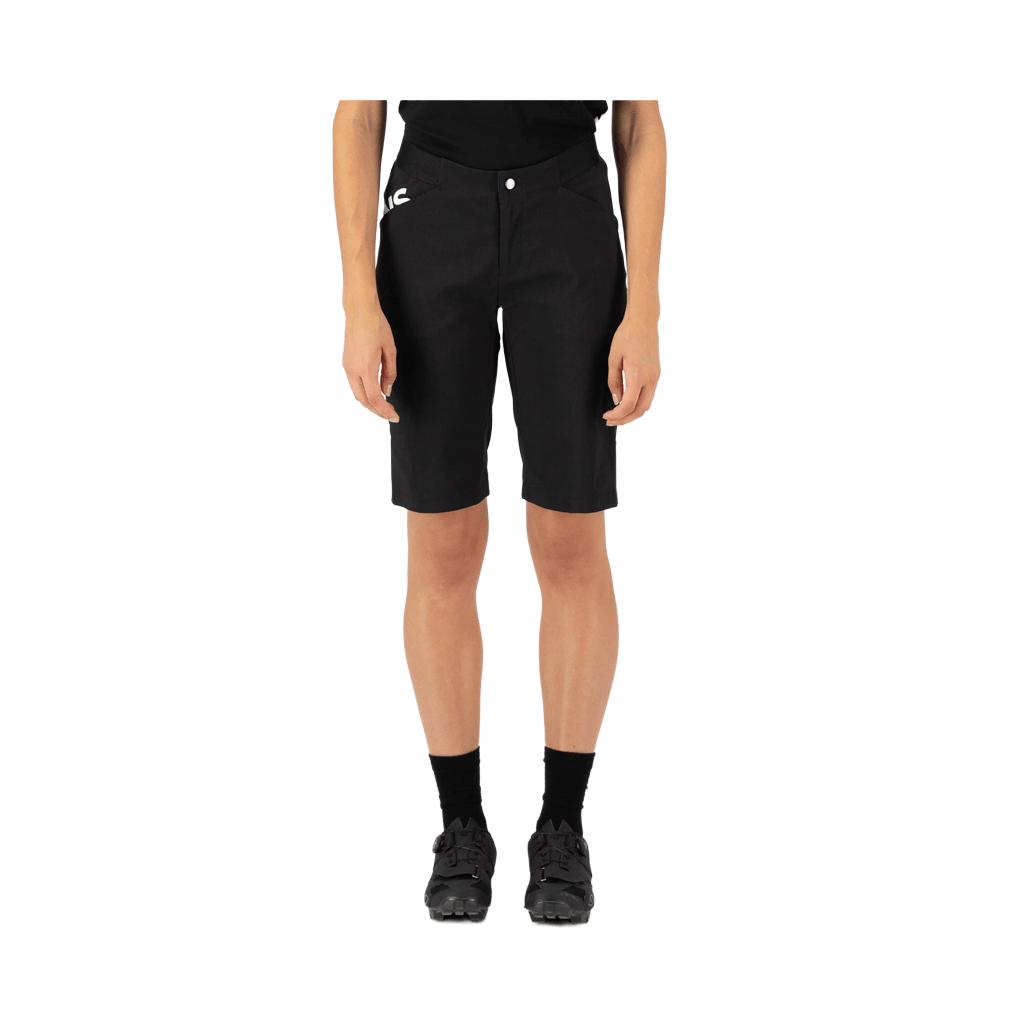 Shorts Mons Royale Womens Diversion Merino Trail Vert Lock Up - Black - Genetik Sport