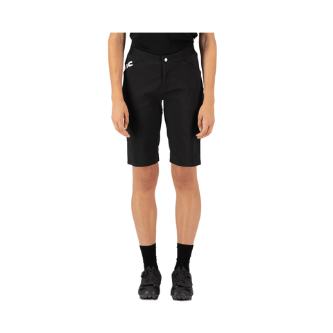 Shorts Mons Royale Womens Diversion Merino Trail Vert Lock Up - Black - Genetik Sport