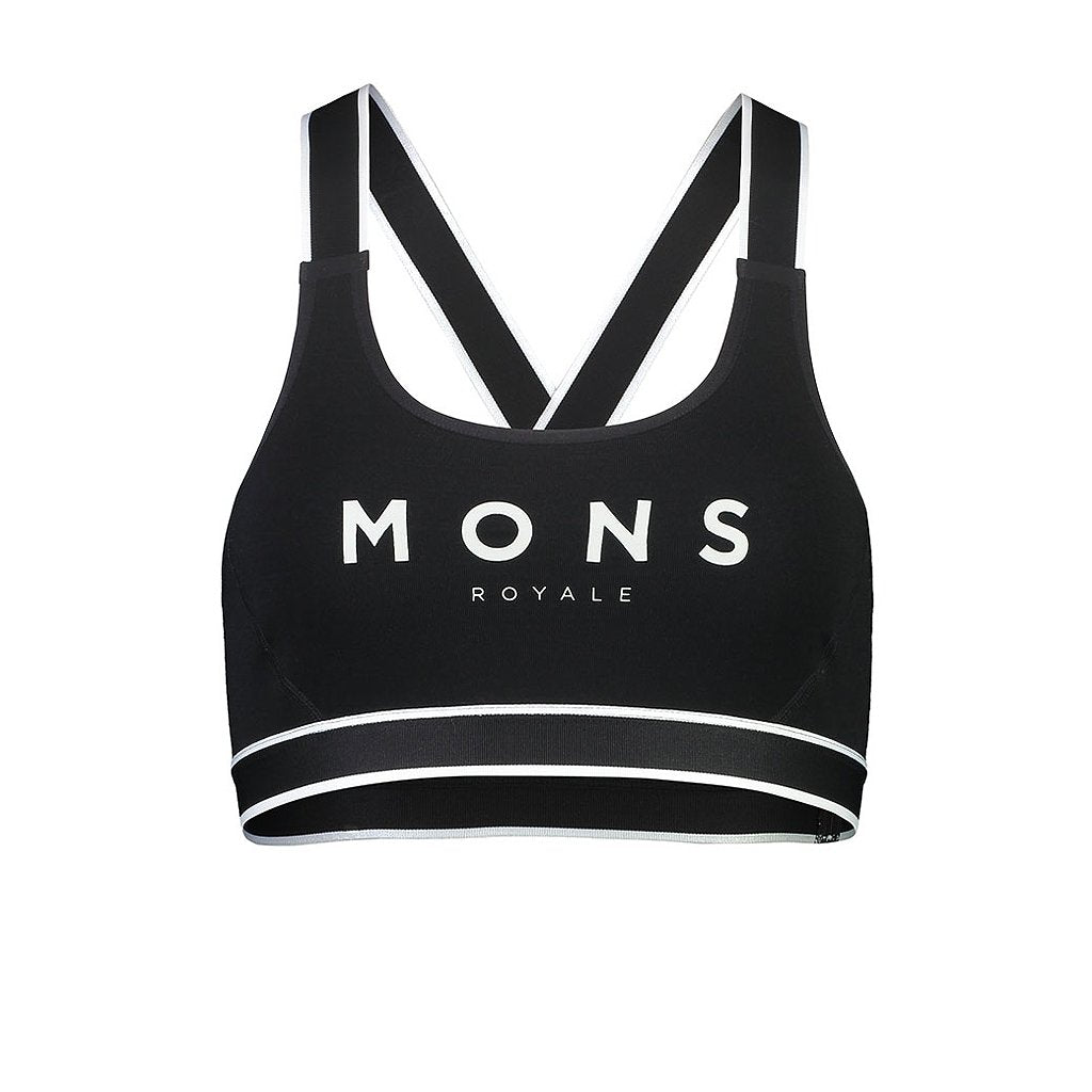 Sports Bra Mons Royale Stella Merino X-Back - Black