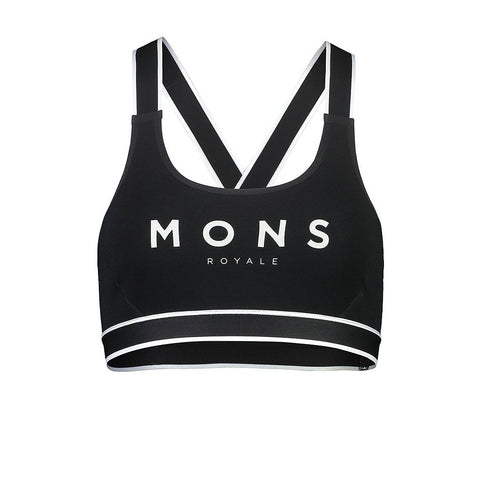 Sports Bra Mons Royale Stella Merino X-Back - Black