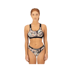 Sports Bra Mons Royale Stella Merino X - Back - Rad Things/Black - Genetik Sport