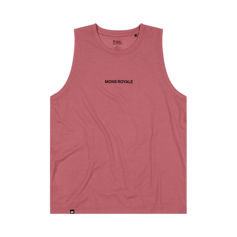 Tank Mons Royale Womens Icon Merino - Canyon Rose - Genetik Sport