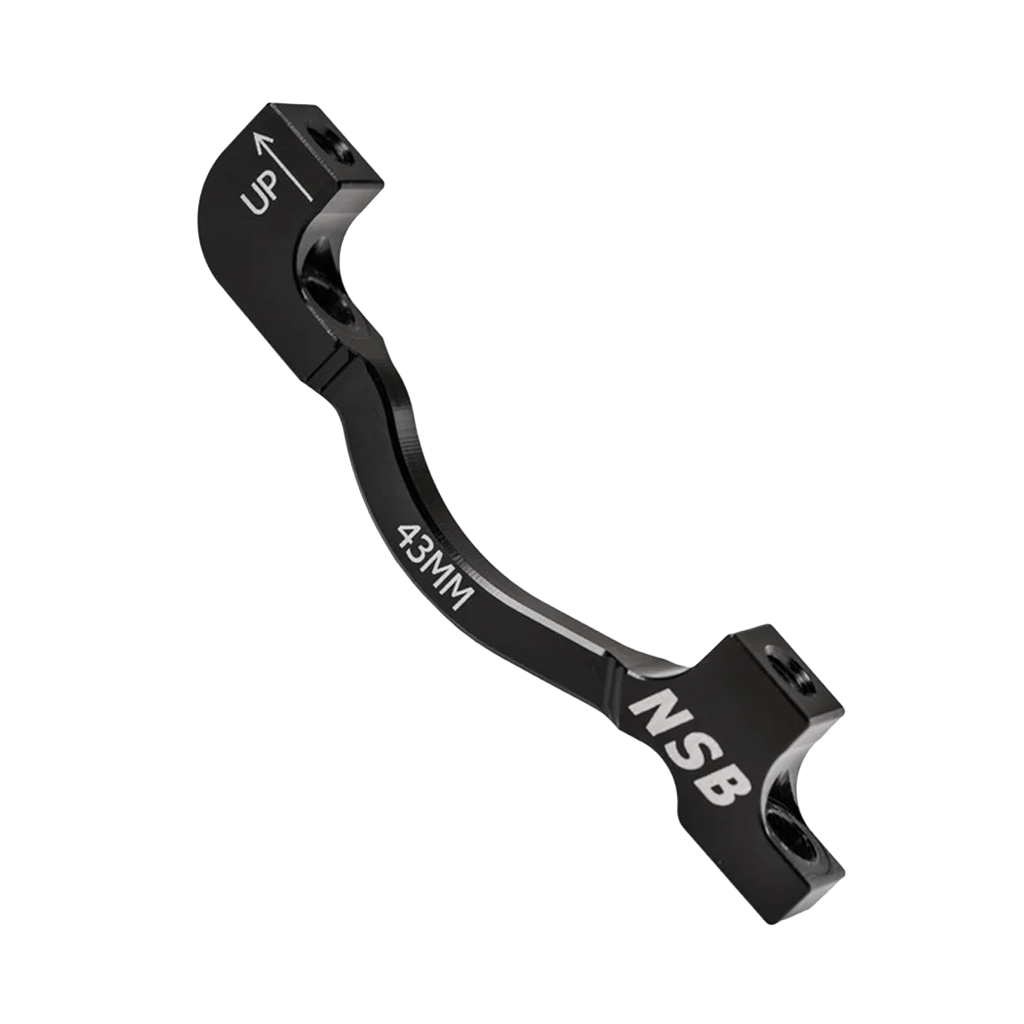Disc Brake Adapter NSB Post Mount +43mm Spacing Black - Genetik Sport