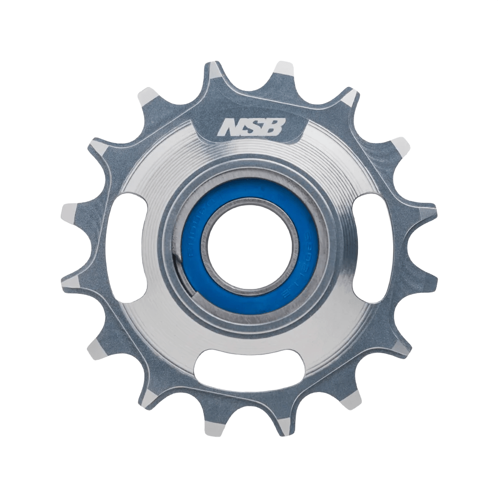 High Pivot Idler Pulley Kit NSB Forbidden V1 Aluminum 16T - Pewter - Genetik Sport