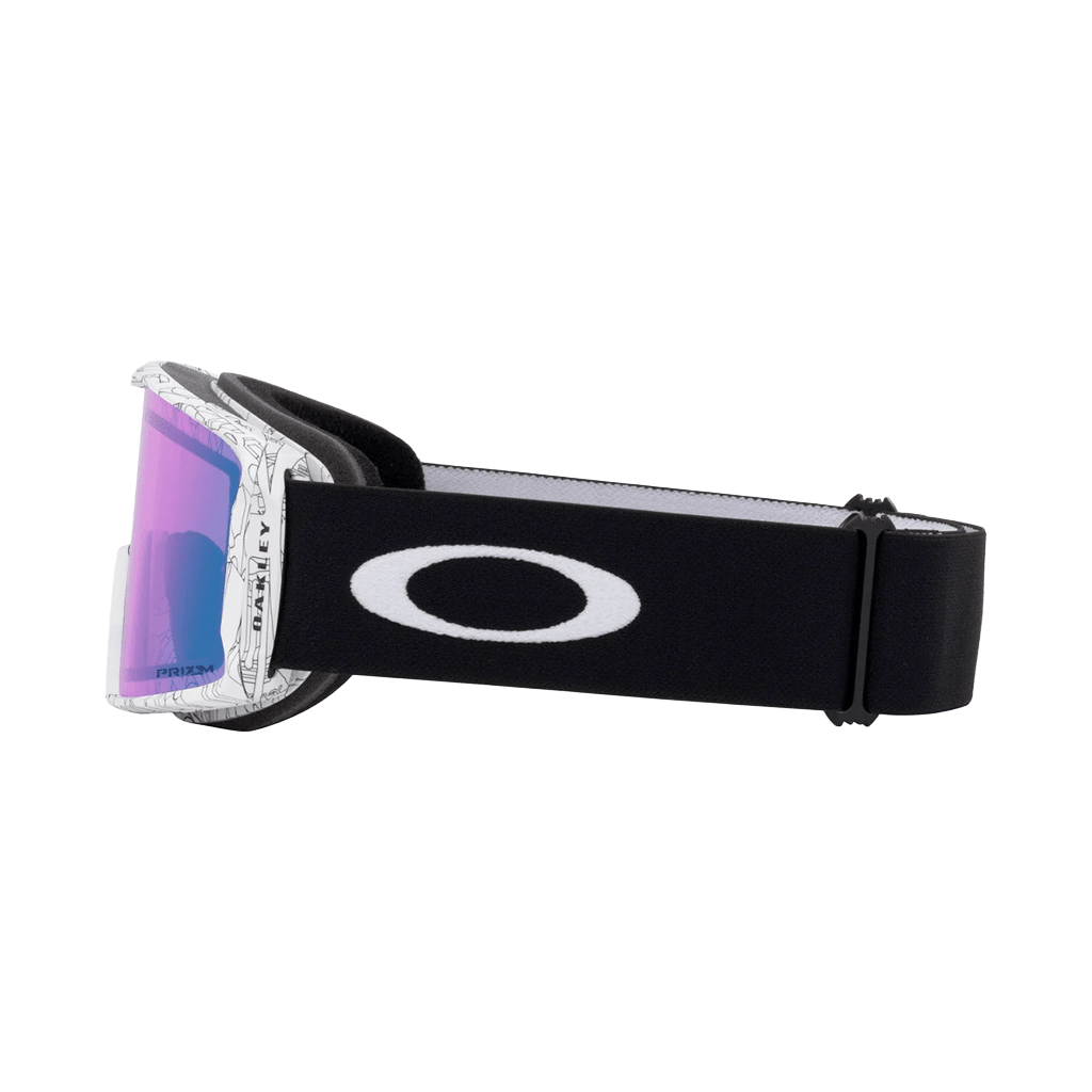 Goggles Oakley Line Miner L White Ghost Text - Prizm Snow Iced Iridium - Genetik Sport