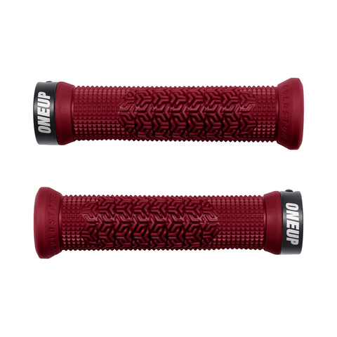 Grips OneUp Lock - On Jackson Goldstone Signature - Maroon - Genetik Sport