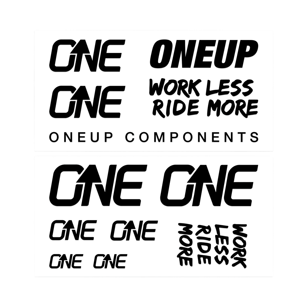 Handlebar Decal Kit OneUp Components - Black - Genetik Sport