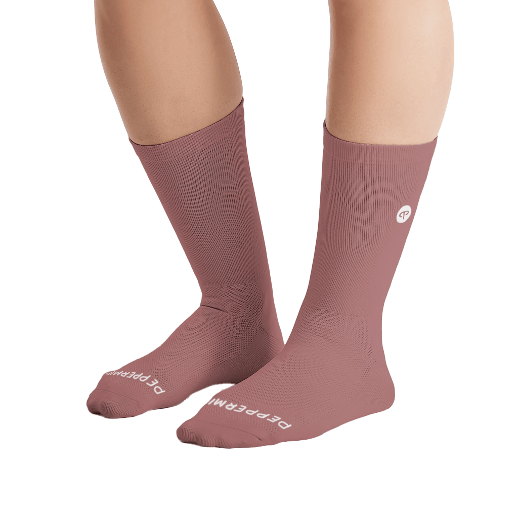 Socks Peppermint Signature Knitted - Blush - Genetik Sport