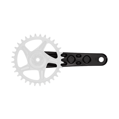 Crankset Race Face Turbine 170mm Length 136mm Spindle - Black - Genetik Sport