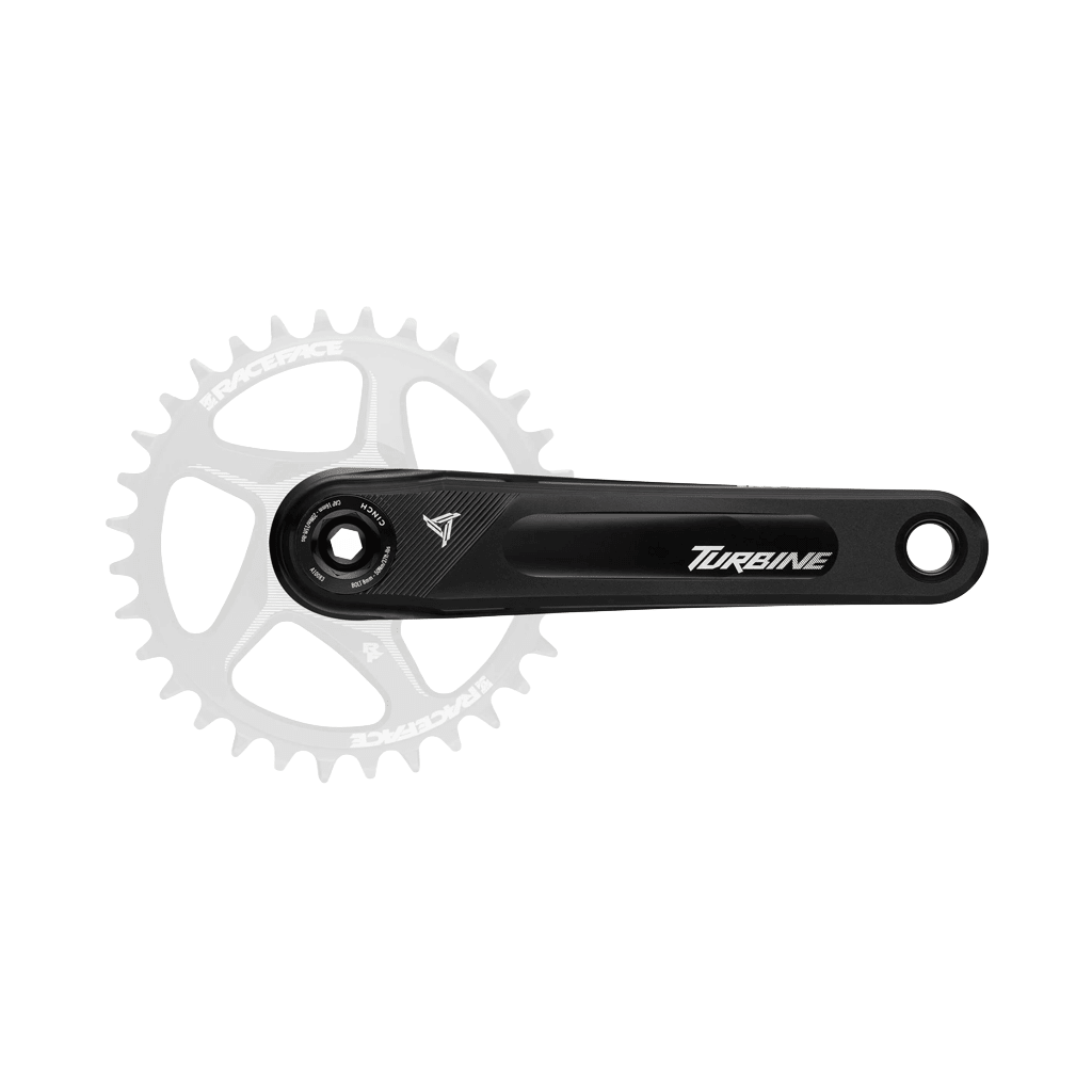 Crankset Race Face Turbine 170mm Length 143mm Spindle - Black - Genetik Sport