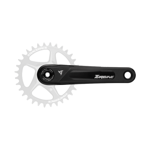 Crankset Race Face Turbine 170mm Length 143mm Spindle - Black - Genetik Sport