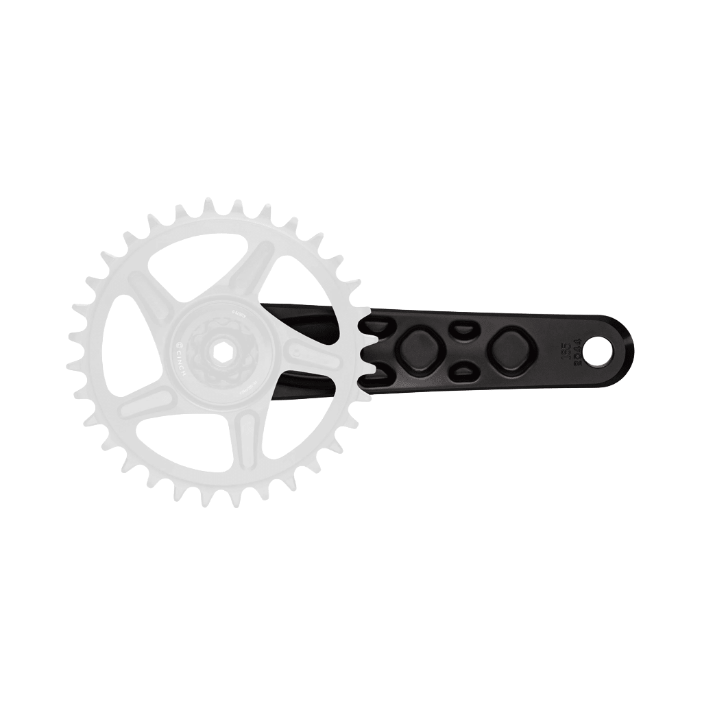Crankset Race Face Turbine 170mm Length 143mm Spindle - Black - Genetik Sport
