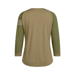 Jersey Rapha Womens Trail 3/4 Olive/Dark Khaki - Genetik Sport