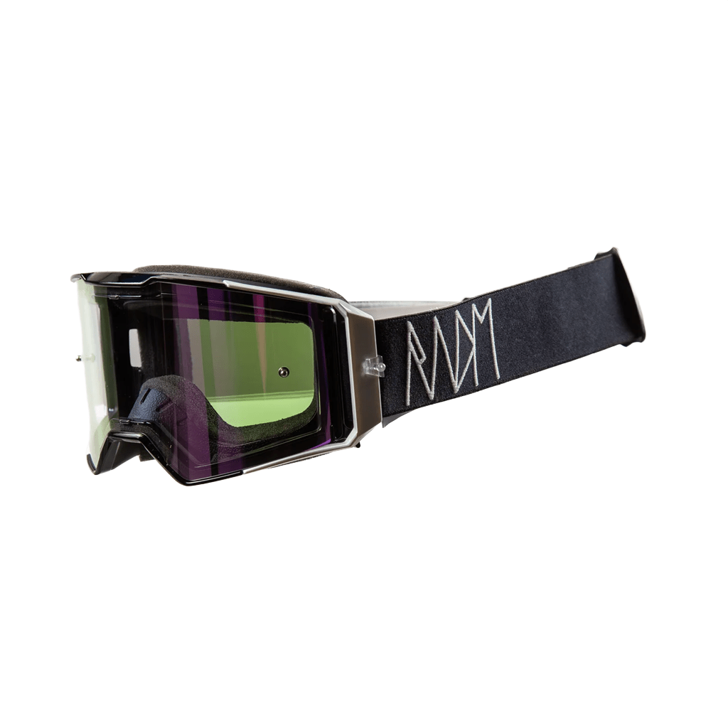 MTB Goggles RNDM Outline - Black & White - Genetik Sport