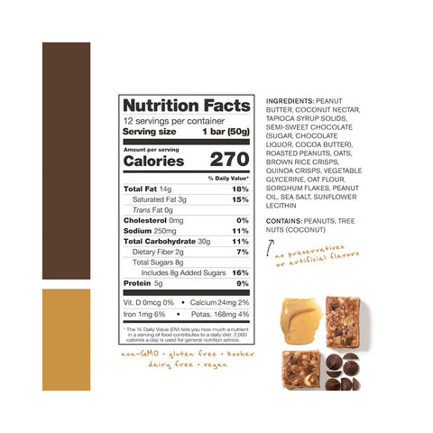 Energy Bar Skratch Labs 50g - Peanut Butter & Chocolate - Genetik Sport