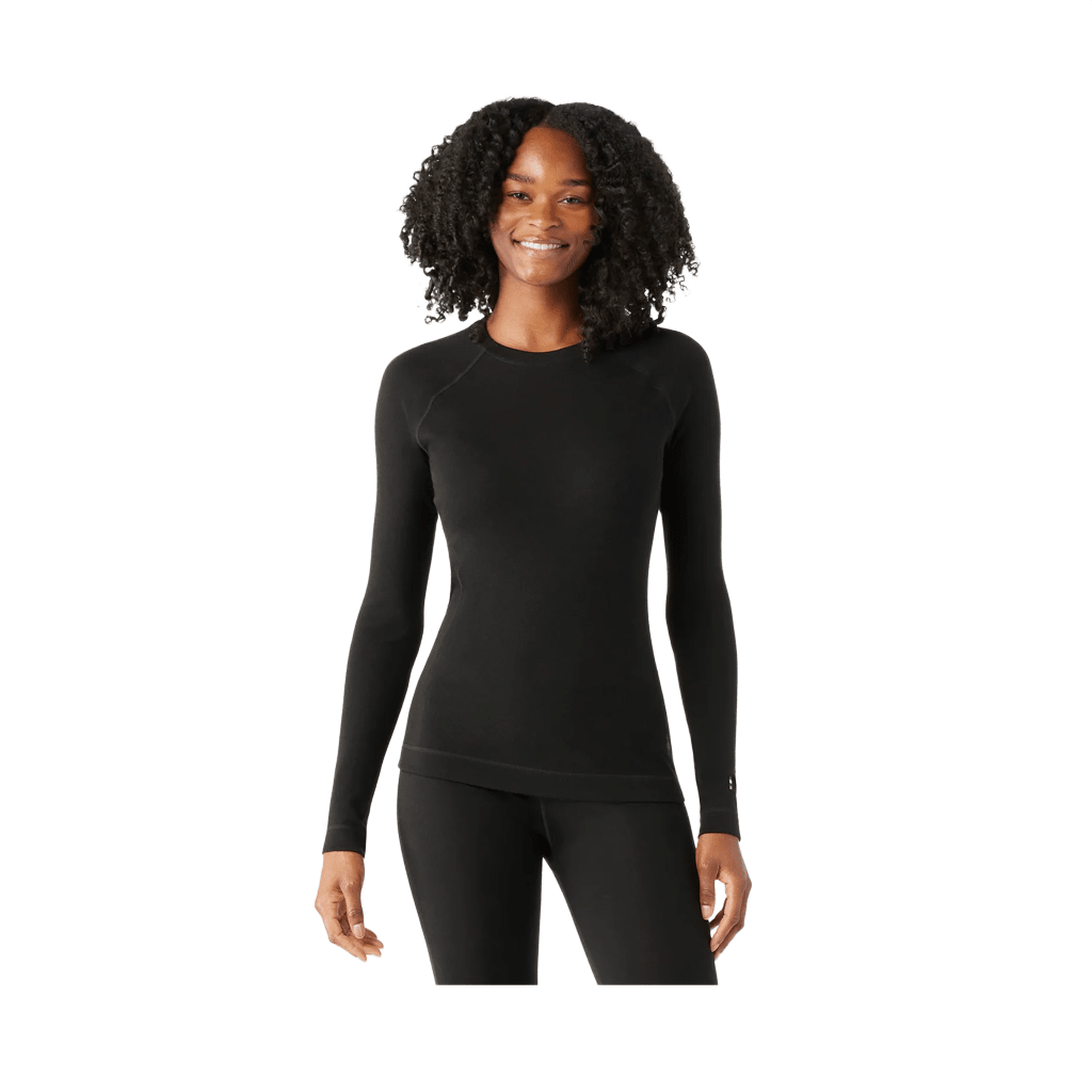 Base Layer Smartwool Womens Thermal Merino - Black - Genetik Sport