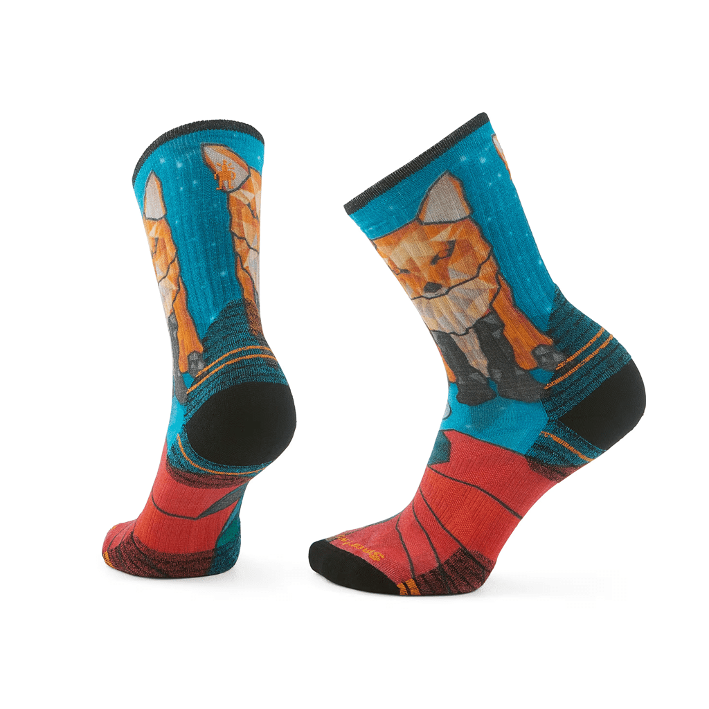 Socks Smartwool Womens Hike Targeted Cushion Geo Fox Print - Capri - Genetik Sport