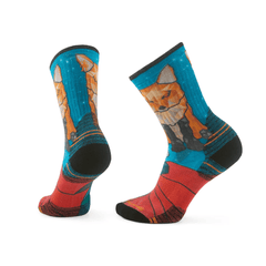 Socks Smartwool Womens Hike Targeted Cushion Geo Fox Print - Capri - Genetik Sport