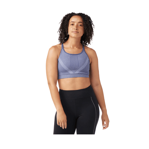 Sports Bra Smartwool Intraknit Strappy - Nightfall Blue Heather - Genetik Sport