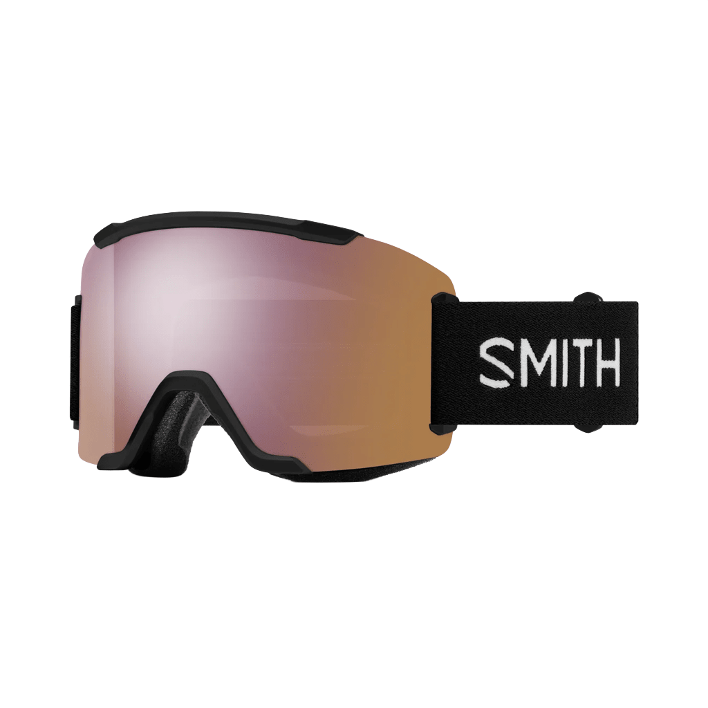 Goggles Smith Squad Black - ChromaPop Everyday Rose Gold Mirror - Genetik Sport