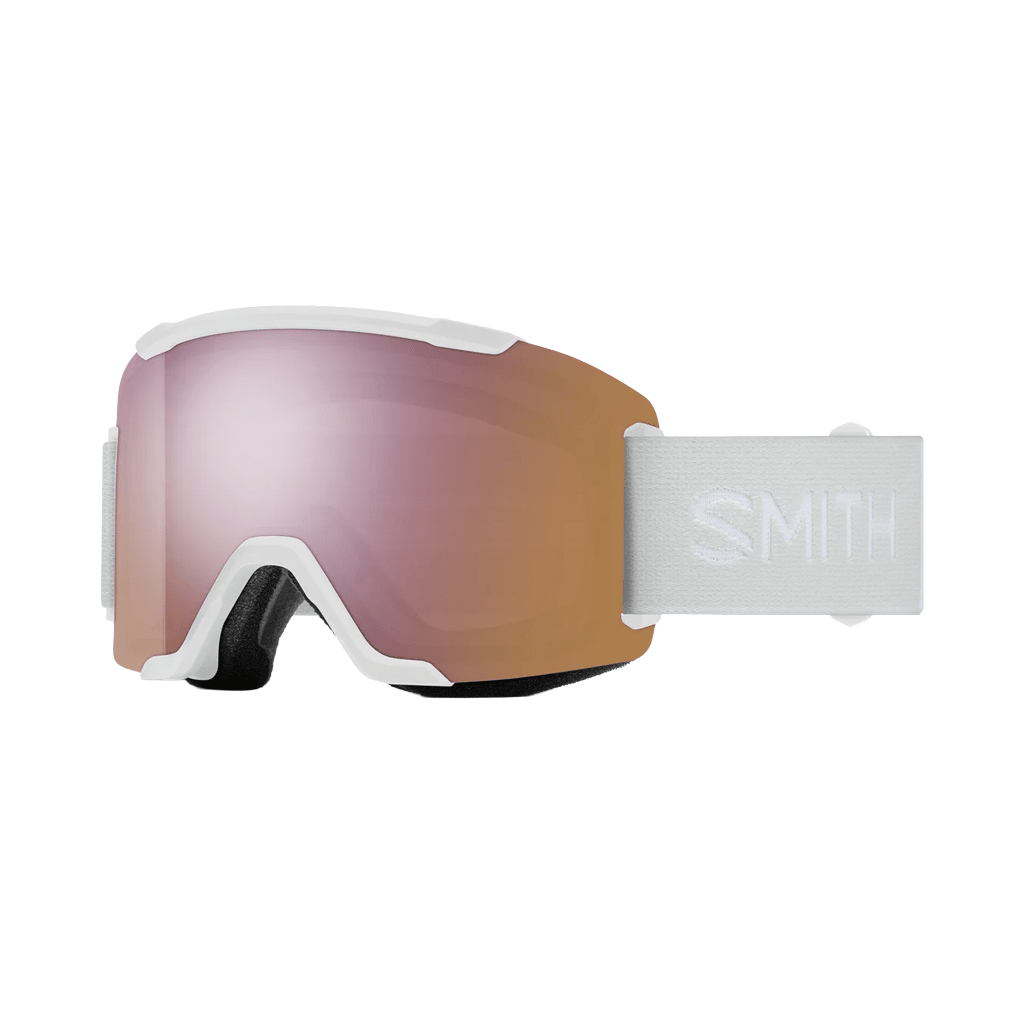 Goggles Smith Squad White Vapor - ChromaPop Everyday Rose Gold Mirror - Genetik Sport